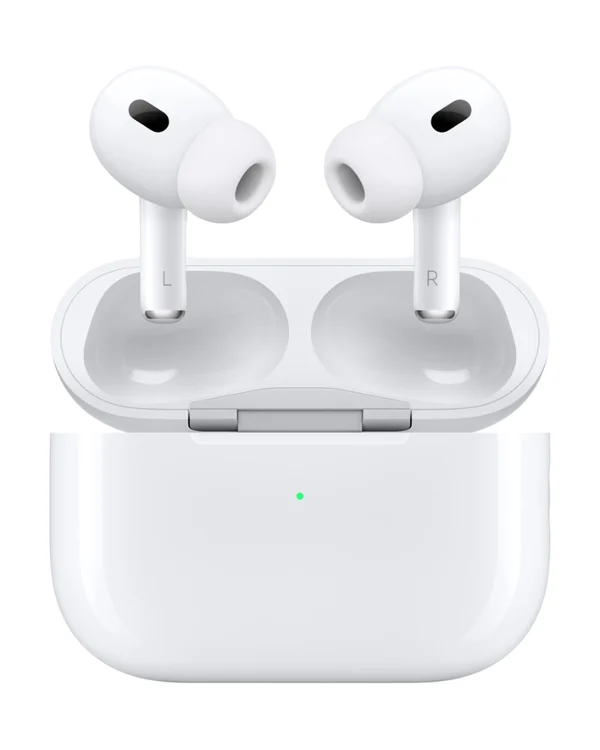 AirPods Pro 2 sobre su estuche de carga abierto